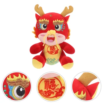 Мягкая игрушка Китайский дракон Животные Плюшевые фигурки Реалистичные Новогодние игрушки