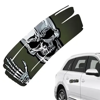 Наклейка на автомобиль с черепом, наклейка с Дьявольским черепом на Хэллоуин, наклейки с черепом на окно автомобиля, Наклейка с Дьявольским черепом на Хэллоуин, наклейка с черепом на Хэллоуин