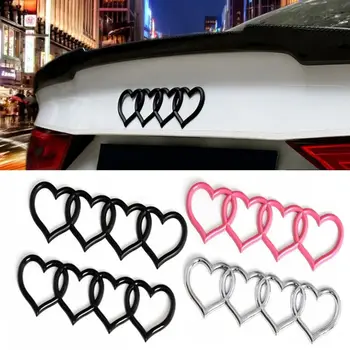 Наклейка С Логотипом Car Love Heart На Задний Багажник, Хвостовая Этикетка, Значок, Эмблема Для Audi A4 A3 A5 A6 A4L B8 B7 B9 C6 C7, Сменный Автомобильный Аксессуар