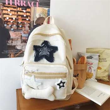 Новая модная повседневная сумка Y2K Star Backpack, студенческий школьный рюкзак большой емкости, 15,6-дюймовая сумка для компьютера