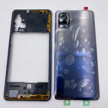 Новая Рамка Корпуса Задняя Крышка для Samsung M31s M317F M317 Оригинальный Телефон Средняя Рамка Корпуса с Дверцей Задней Панели Черный Синий