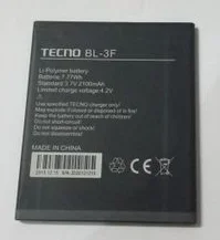 Новый аккумулятор для мобильного телефона TECNO F7 BL-3F с оригинальной батарейной панелью 2100 мАч