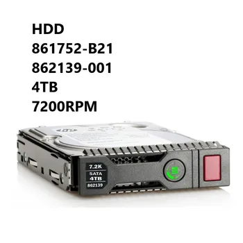 НОВЫЙ жесткий диск 861752-B21 862139-001 4 ТБ 7200 Об/мин 3,5 дюйма LFF DS SATA-6 Гбит/с SC Средний Жесткий диск для серверов H + PE ProLiant Gen9 Gen10