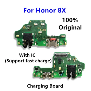 Оригинальная плата разъема Micro Dock USB-порт для зарядки, замена гибкого кабеля для Huawei Honor 8X, плата USB для Honor8X