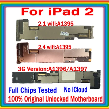 Оригинальный разблокированный Бесплатный iCloud для ipad 2 Логическая плата 16 ГБ 32 ГБ 64 ГБ A1935/A1396/A1397 Материнская плата Для ipad 2 Полный Тест материнской платы