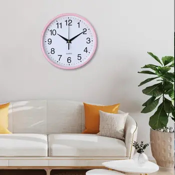 Орнамент Настенных часов Современные Настенные часы Стильные Точные Круглые Настенные часы для удобного считывания Хронометража на Батарейках