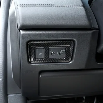 Отделка рамы переключателя задней двери автомобиля из АБС-пластика в стиле углеродного волокна для Land Rover Discovery Sport 2015 2016 2017 2018