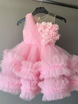 Платье на 1 день рождения для маленьких девочек, Милое платье для крещения, детское свадебное платье, элегантный рождественский костюм принцессы