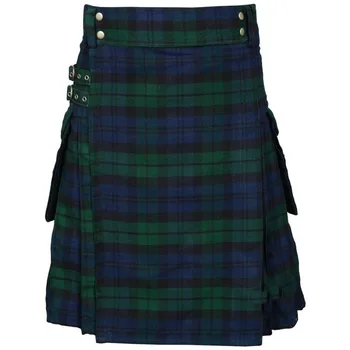 Повседневный Шотландский клетчатый Килт Шотландская Плиссированная юбка Шотландский Клетчатый Мужской Классический Шотландский Килт Highland