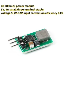 Понижающий модуль постоянного тока 5V / 1A, маленькое трехполюсное стабильное напряжение 5,5 В-32 В, эффективность преобразования входного сигнала 93%