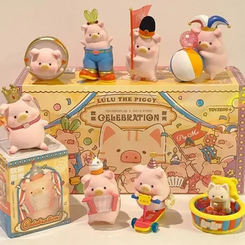 Свинка ЛуЛу Счастливый Час Серии Blind Box Celebration Фигурки Героев LULU Pig Коллекционные Куклы Игрушки Мини-Куклы Подарки Для Детей и Девочек