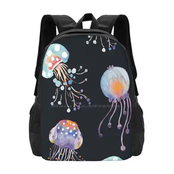 Скороговорки на каждый день | What'S In The Deep Sea Модный дизайн для путешествий, ноутбук, школьный рюкзак, сумка, морская акварель, медуза