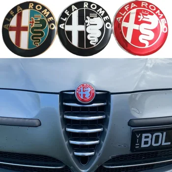 специальные цвета для стайлинга автомобилей диаметром 2шт 74 мм, цвет для ALFA ROMEO, логотип красного креста, эмблема, значки, наклейки для Giulietta Spider Mito 147 156 159