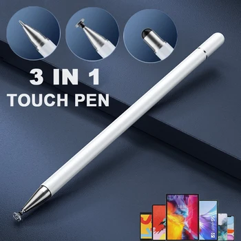 Стилус 3 в 1 для iOS Android Touch Pen Для рисования емкостным карандашом для iPad Samsung Xiaomi Tablet Smart phone