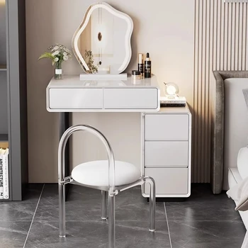 Туалетный столик для женской спальни Белый Туалетный столик для макияжа в Скандинавском стиле с выдвижным ящиком Многофункциональная Женская Мебель Tocador Maquillaje