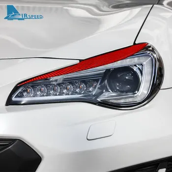 Углеродное волокно для Toyota GT 86 Subaru BRZ 2016 2017 2018 2019 2020 Аксессуары Фары автомобиля Накладка на переднюю панель Наклейка для бровей