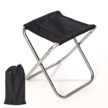 Уличный Портативный Складной стул из алюминиевого сплава, табурет для пикника, Походный стул для мини-хранения, стул для рыбалки, Сверхлегкая мебель