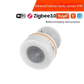 Умный датчик присутствия человека, движения, приложение Zigbee 3.0 Smart Life Контролирует домашнюю безопасность И автоматически Tuya Human Sensor Прочный