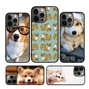 Чехол Corgi Dog and bubble tea Для iPhone 15 SE 2020 XR X XS Max 6S 7 8 Plus 12 13 Mini 11 12 13 14 Pro Max Чехол-Бампер