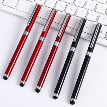 Шариковая ручка Универсальный емкостный стилус 2 в 1 Удобная ручка для сенсорного устройства для телефона Android Galaxy Dell Примечание
