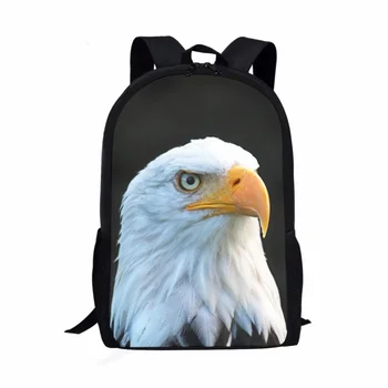 Школьные сумки Cool Eagle с 3D принтом для мальчиков, рюкзак для отдыха учащихся средней школы, сумка для книг для девочек, высококачественная классическая сумка для путешествий