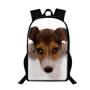 Школьные сумки для собак породы Джек-рассел-терьер для учащихся начальной школы, милые животные, рюкзак для подростков, детская школьная сумка, женские рюкзаки