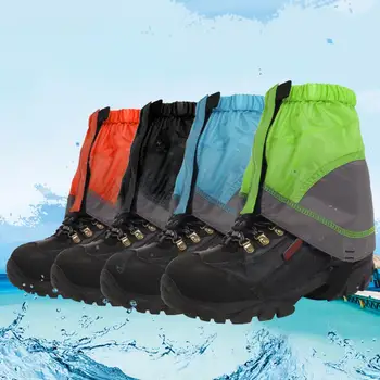 Щитки для ног, водонепроницаемые регулируемые гетры, легкая защита для ботинок, низкие щитки для лодыжек с крепежной лентой